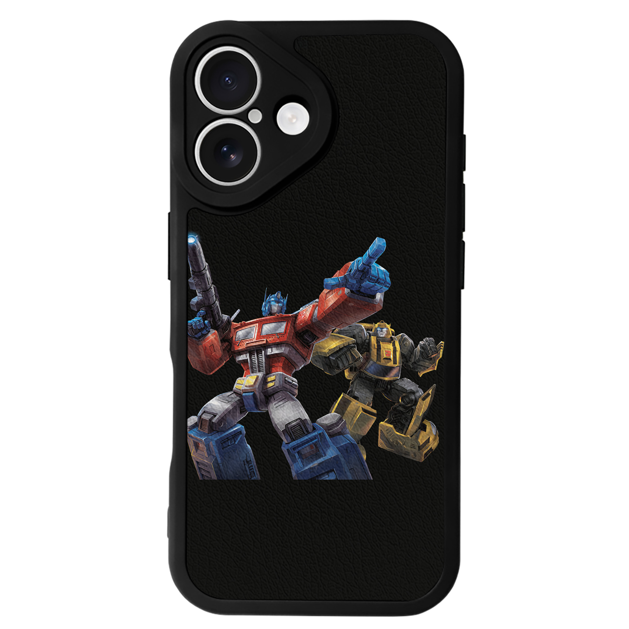 （画像用） Transformers トランスフォーマー 【iPhone 16シリーズ対応】シリコンスマホケース（レザー調） 材質：シリコン